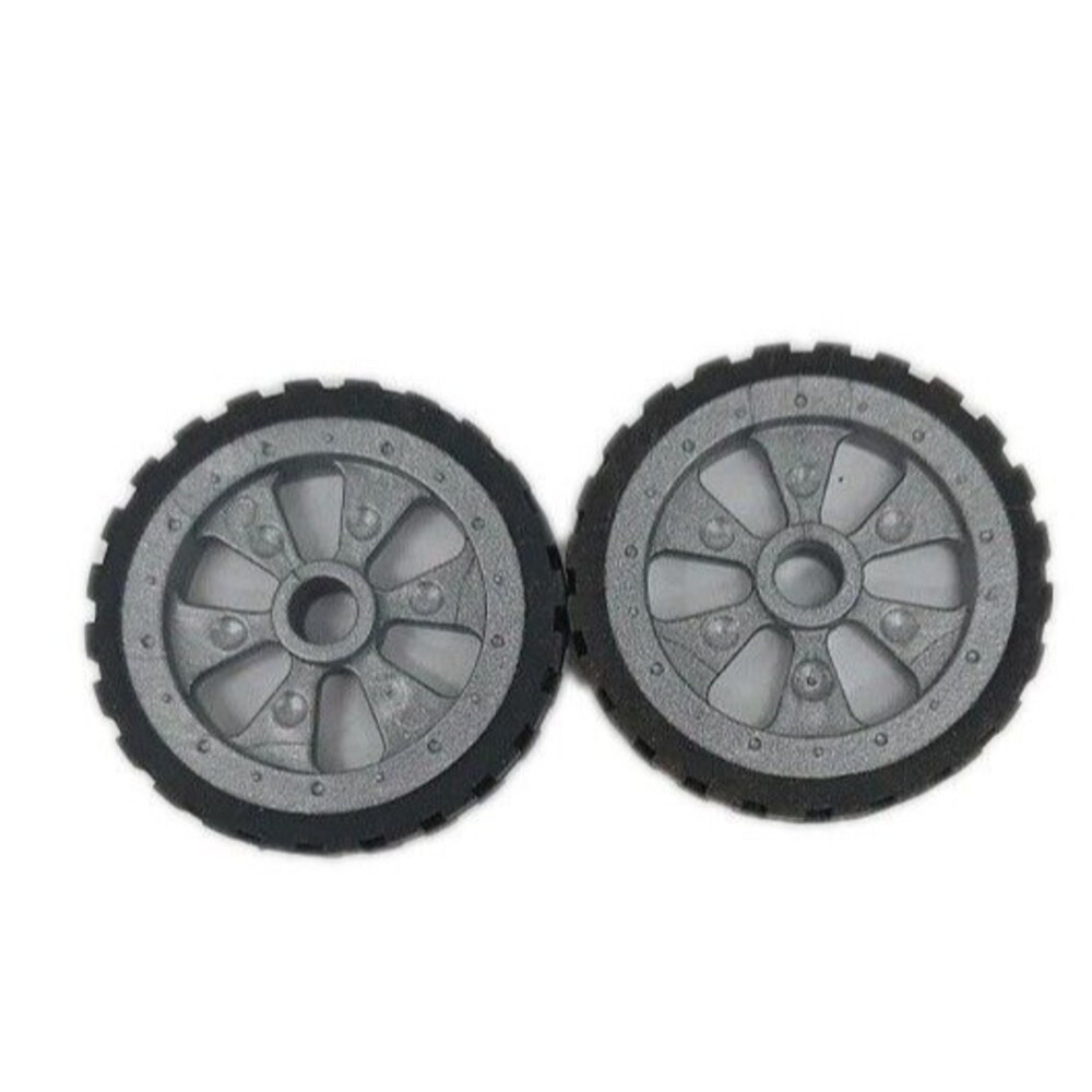 2 Knex Tires Small 1.75" Silver Spoke Wheels  K'nex Replacement Parts Replace
